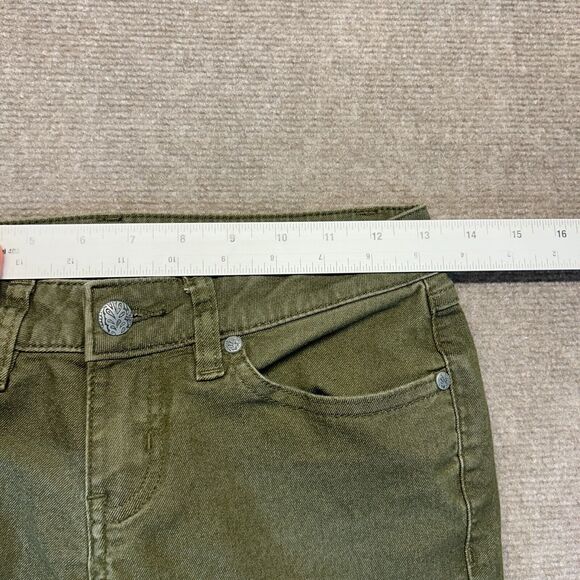 prAna Kayla Jeans Women's Size 00 Reg Green Stretch Organic Cotton 31" - Picture 9 of 13